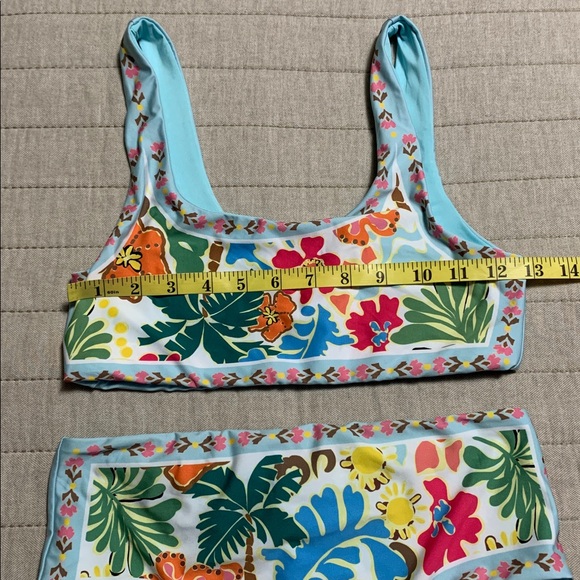 Beach Riot Women’s Small Floral Bikini Set Costal Tropical Vacation Beach - Picture 4 of 9